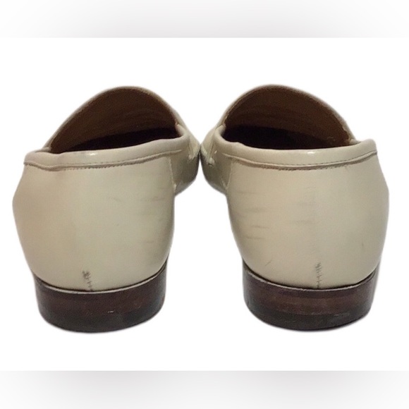 Lorenzo Banfi Italian Leather Handmade Loafers, Eggshell, Size‎ 10 M main image 9
